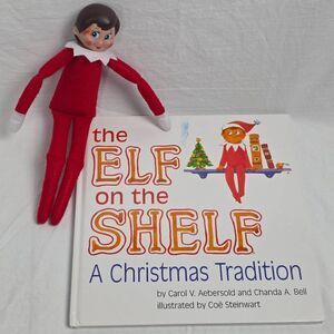 Elf on the Shelf Book & Scout Elf Set Christmas Tradition